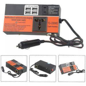 Inversor De Voltaje 1500W 12V a 220-110V